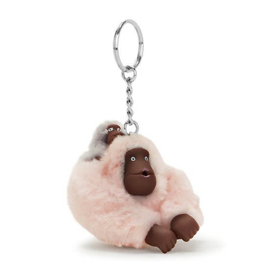 Kipling Mom And Baby Sven Monkey Keychain Accessories Lyserød | DK 1949NW